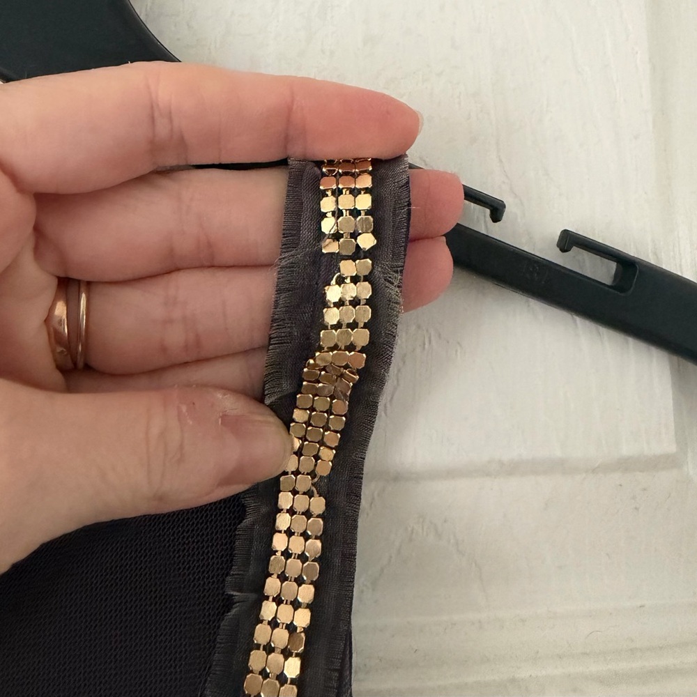 Free People Purple and Gold Mini Dress - Picture 4 of 5
